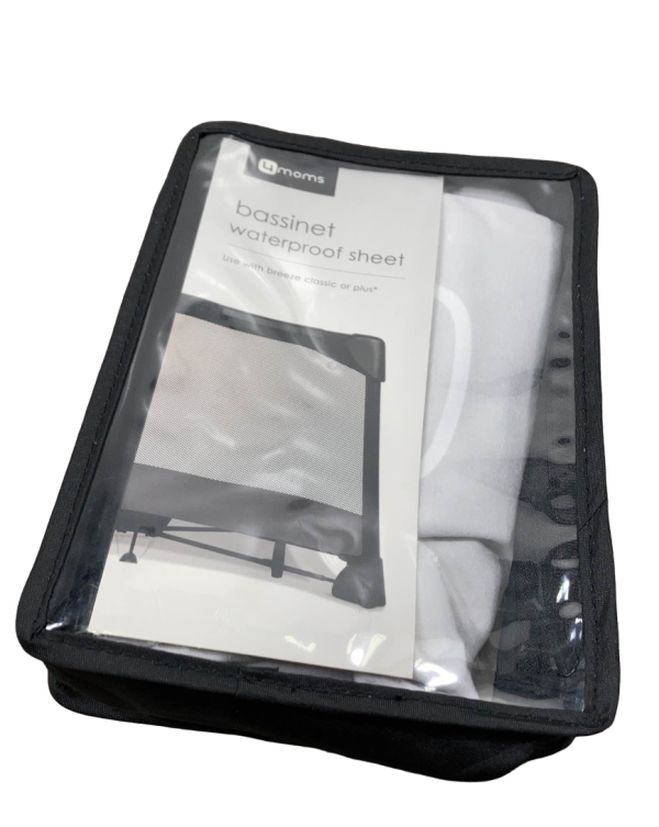 4moms Breeze Waterproof Bassinet Sheet, Silver Hot on Sale - Image 2