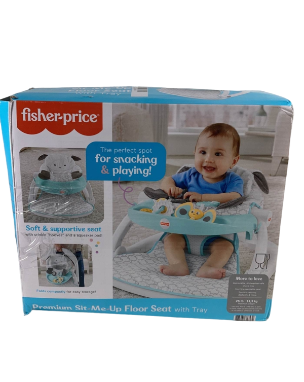 Fisher Price Premium Sit-Me-Up Floor Seat with Toy Tray, Lamb For Sale - Image 2