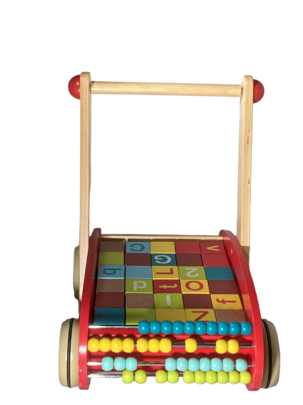 Janod ABC Wooden Trolley Push Cart Hot on Sale