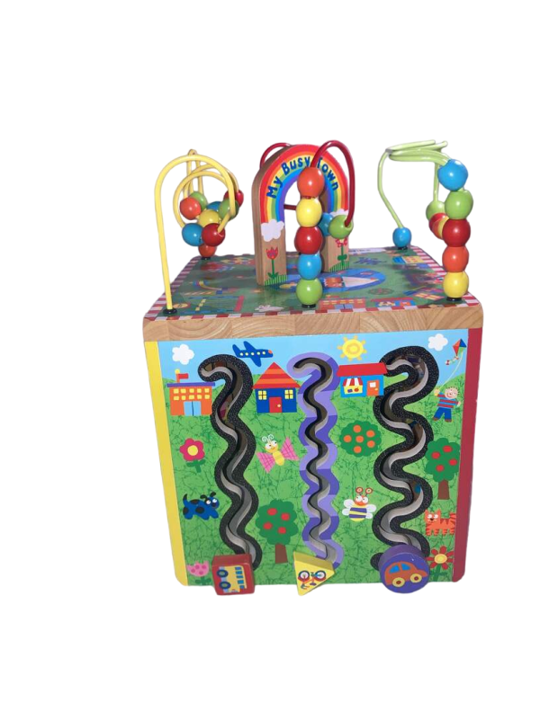 ALEX Toys Discover My Busy Town Wooden Activity Cube Hot on Sale - Image 2