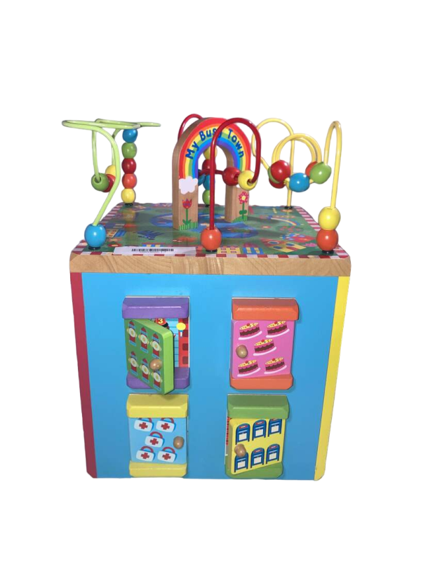 ALEX Toys Discover My Busy Town Wooden Activity Cube Hot on Sale - Image 4