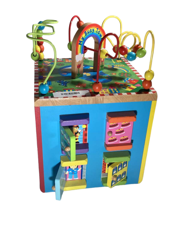 ALEX Toys Discover My Busy Town Wooden Activity Cube Hot on Sale