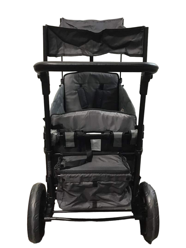 Wonderfold X2 Push + Pull Double Stroller Wagon, 2021, Stone Gray Supply - Image 4